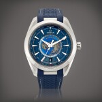 Seamaster Aqua Terra 150m, Reference 220.12.43.22.03.001 | A stainless steel world time wristwatch with date, Circa 2020 | 歐米茄 | 海馬系列 Aqua Terra 150米 型號220.12.43.22.03.001 | 精鋼世界時間腕錶，備日期顯示，約2020年製