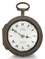 MARKWICK MARKHAM PERIGAL, LONDON | A LARGE SILVER PAIR CASED QUARTER REPEATING CLOCK WATCH MADE FOR THE TURKISH MARKET   CIRCA 1790