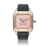 Reference W2SA0025 Santos Dumont XL | A limited edition stainless steel and pink gold square shaped wristwatch, Circa 2021