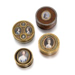 A group of four boîtes-à-miniatures, Paris, mid-18th century and later,