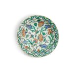 An Iznik Polychrome Pottery Dish, Turkey, 17th century