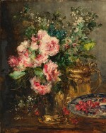 Still Life with Roses and Berries