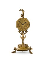 A SMALL RENAISSANCE GILT-BRASS ASTRONOMICAL MONSTRANCE TIMEPIECE, GERMAN, CIRCA 1580 AND LATER