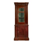 A GEORGE II STYLE MAHOGANY SIDE CABINET