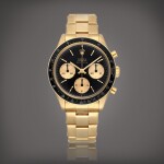 Daytona 'Jumbo Logo', Reference 6241 A 14k yellow gold chronograph wristwatch with bracelet Circa 1966 | 勞力士 | Daytona 'Jumbo Logo' 型號 6241 14k黃金計時鍊帶腕錶，製作年份約 1966