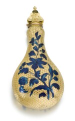 A gold and enamel scent bottle, probably Swedish, mid-18th century