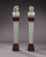 Pair of busts of Bacchus and Ceres