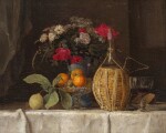 Still Life with Oranges and Wine