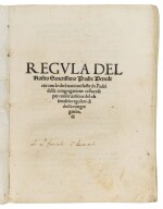 Benedictines, Regula del Padre Benedecto, [Venice, c. 1520], contemporary limp vellum