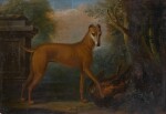 JOHN WOOTTON | A whippet in a landscape with a dead pheasant