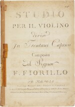 F. Fiorillo. Studio per il violino diviso in Trentasei Capricci, [c.1782-1800]