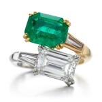 Monture Mauboussin | Emerald and diamond ring