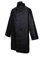 GEORGE HARRISON | Black JelTek raincoat, three-quarter length