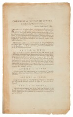 United States House of Representatives (Bill of Rights) | The first separate printing of the Bill of Rights