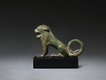 AN ETRUSCAN BRONZE FIGURE OF A LION, 2ND HALF OF THE 6TH CENTURY B.C.