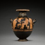 An Attic Red-figured Hydria, attributed to the Manner of the Dinos Painter, circa late 5th century B.C.