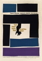 The Man with the Golden Arm (1955) poster, US, signed by Saul Bass