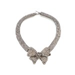 Frances Patiky Stein's Collection: Bow Necklace Covered in Strass, Circa 1971-1981