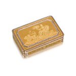 A gold and enamel snuff box, Jean George Rémond & Co, Geneva, 1807-1815