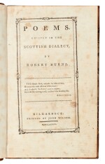 Robert Burns | Poems, chiefly in the Scottish dialect. Kilmarnock, 1786, near-contemporary half calf