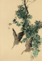 Pham Thuc Chuong (1918-1983), Flying birds | Pham Thuc Chuong (1918-1983),  飛鳥