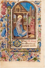 The Nativity, miniature from a Book of Hours, [France, 15th century]