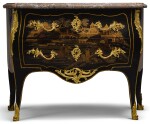 A LOUIS XV GILT-BRONZE MOUNTED BLACK LACQUER COMMODE MID-18TH CENTURY