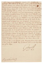 George III | Letter signed, to Napoleon, introducing Lord Whitworth as his Ambassador to France, 10 September 1802