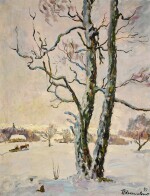 PETR PETROVICH KONCHALOVSKY | WINTER LANDSCAPE. BIRCH TREES