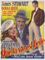 It's a Wonderful Life/ Que la vie est Belle (1946), first Belgian release poster (1951)
