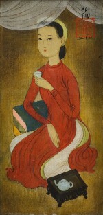 Mai Trung Thu 枚中栨 （梅忠恕）  | Lady Drinking Tea  喝茶的女士