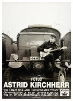 Astrid Kirchherr (1938–2020) | poster for a photography exhibition 5 March – 4 April 1995, Hamburg