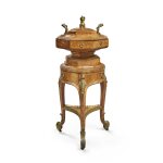 A Louis XV Gilt-Bronze Mounted Burr Walnut and Tulipwood Table a Ouvrage, Circa 1755-60