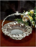 A GEORGE IV SILVER BASKET FROM THE DUCHESS OF ST. ALBANS SERVICE, JOHN BRIDGE FOR RUNDELL, BRIDGE AND RUNDELL, LONDON, 1827