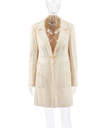 CHANEL | IVORY AND WHITE COAT 