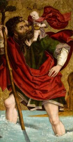 Saint Christopher carrying the Christ Child