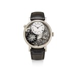 BREGUET | TRADITION, REFERENCE 7047 A WHITE GOLD DUAL TIME ZONE WRISTWATCH WITH POWER RESERVE AND DAY AND NIGHT INDICATION, CIRCA 2013