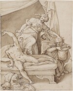 Recto: Judith and Holfernes; Verso: Studies of a standing youth, and an old man