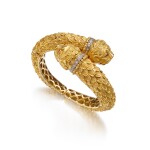 Gold, Ruby and Diamond Cuff-Bracelet
