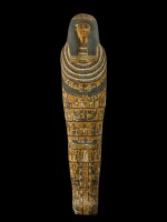 An Egyptian Polychrome Cartonnage Mummy Case, 3rd Intermediate Period, 22nd/24th Dynasty, 944-716 B.C.