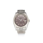 ROLEX | DATEJUST, REFERENCE 1601 A STAINLESS STEEL WRISTWATCH WITH DATE AND BRACELET, CIRCA 1969