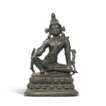 A Pala-style bronze seated figure of a Bodhisattva, 20th century