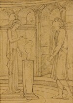 SIR EDWARD COLEY BURNE-JONES, BT., A.R.A., R.W.S. | Four Studies for The Story of Psyche