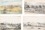 JOUNEAU. Recueil de 43 vues des Antilles et des côtes d'Amérique du Sud, 1839-1849. Mine de plomb.