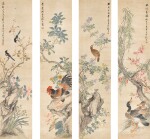 張熊　四季花禽 | Zhang Xiong, Flowers and Animals of Four Seasons