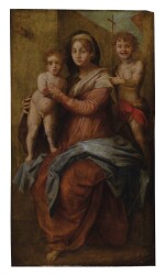 MANNER OF ANDREA DEL SARTO | MADONNA AND CHILD WITH SAINT JOHN THE BAPTIST AS A CHILD