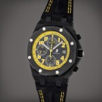 Royal Oak Offshore 'Bumblebee', Reference 26176FO.OO.D101CR.02 | A carbon and ceramic chronograph wristwatch with date | Circa 2010 | 愛彼 | Royal Oak Offshore 'Bumblebee' 型號26176FO.OO.D101CR.02 | 碳纖維及陶瓷計時腕錶備日期顯示，製作年份約2010