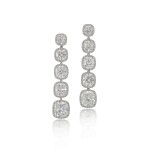 Pair of diamond pendent earrings | William Goldberg 鑽石耳墜一對