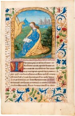 Three miniatures from a Book of Hours [France, c. 1480]