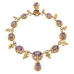 AMETHYST AND GOLD NECKLACE, CIRCA 1830